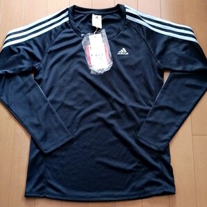 adidas アディダスレディースウェアUVカット M 長袖Tシャツ グレー