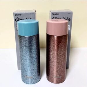 新品未使用 グリッターカラー プチステンレスマグボトル 2本セット 保温保冷 120ml 超軽量