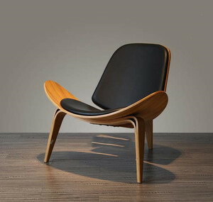 超人気☆近代的な客間の書斎の簡約なデザイナーの軽豪華な北欧のシングルソファーの椅子の創意的なレジャーの木の椅子の高椅子