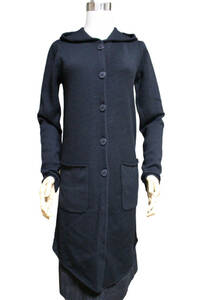 20130423 ris KariAng KariAng wool 100% long Parker black M [ used ] beautiful goods 