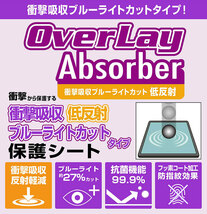 DELL Inspiron 15 3000シリーズ 保護 フィルム OverLay Absorber 低反射 デル インスパイロン 15 衝撃吸収 反射防止 ブルーライトカット_画像2