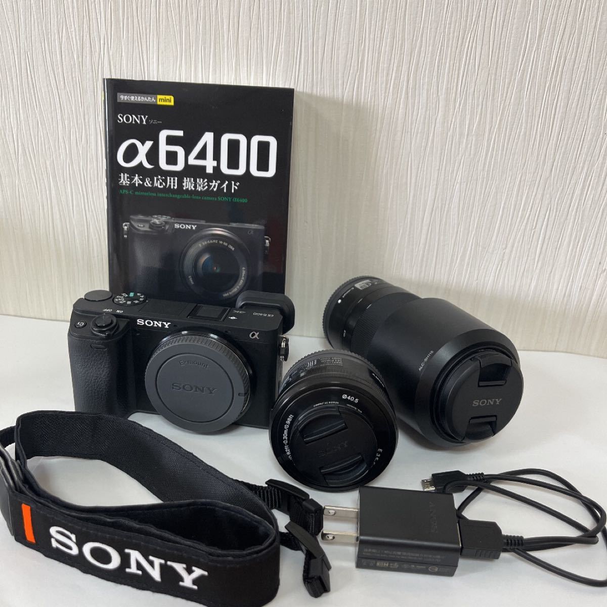 SONY α6400 レンズキット カメラバッグ+お掃除用具付き SONY レンズ