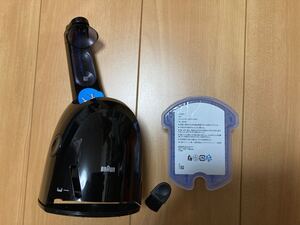 ブラウン シリーズ3付属品の洗浄台&洗浄液&ブラシ シェーバー 髭剃り ひげ剃り