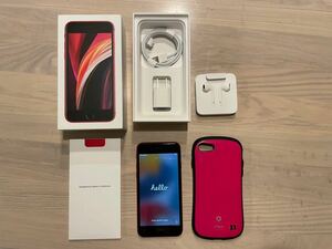 SIMフリー iPhone SE (第2世代) (PRODUCT)RED Special Edition 128GB MHGR3J/A バッテリー最大容量83％ ロック解除済 おまけ付き