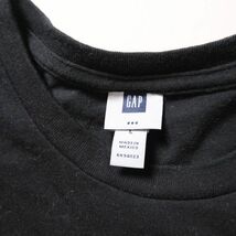 00's ギャップ GAP クルーネック コットン Tシャツ 半袖 (L) 黒 ブラック 無地 ソリッドカラー 00年代 オールド 旧タグ 2005年モデル_画像7