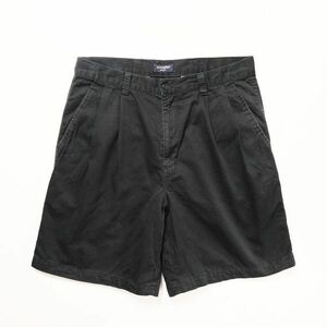 90's Levi's Docker's 2 tuck хлопок chino шорты (34) чёрный черный шорты Levi's DOCKERS 90 годы Old 99 год производства 