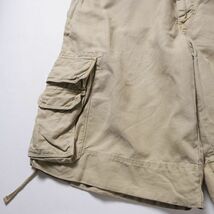 00's Jクルー J.CREW コットン リネン ミリタリー カーゴショーツ 茶 (34) ブラウン系 00年代 旧タグ オールド_画像3