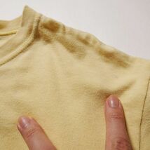 90's USA製 LLビーン L.L.BEAN フラワープリント コットン Tシャツ 半袖 (WOMENS M) 黄色 クルーネック 90年代 アメリカ製 旧タグ オールド_画像10