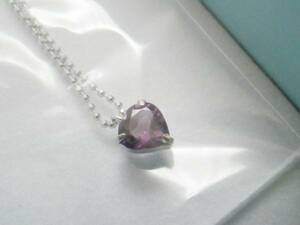  new goods * Heart type amethyst necklace 