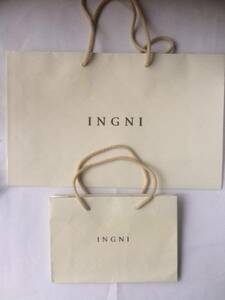  wing INGNI paper bag shop sack shopa-2 pieces set 