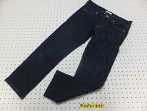 即決★UNIQLO ユニクロ レディース スリム テーパード デニムジーンズパンツ 25(63.5cm) ネイビー★送料198円_画像1