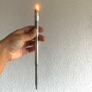 オイルライター付き火吹き棒 焚き火 キャンプ BBQ