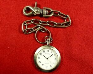 PT602)* work properly pocket watch free shipping ( outside fixed form )*Marman Maruman RAYARDO* circle shape white 