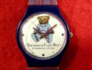 DN34)* work properly wristwatch * Takara *.. Old teti- Bear * rare goods 
