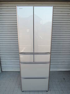 日立◆フレンチ6ドアノンフロン冷凍冷蔵庫 430L 19年製◆R-XG43K(XN)