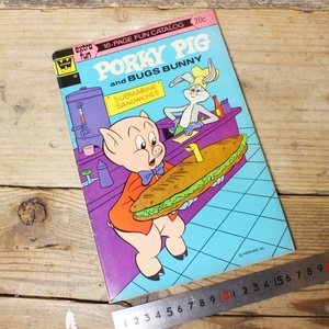 70s Poe ключ pig сумка sba колено комикс PORKY PIG and BUGS BUNNY comics No.51 1973 год American Comics wa-na-