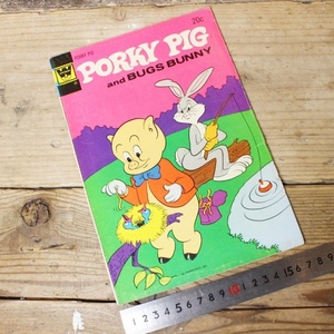 70s Poe ключ pig сумка sba колено комикс PORKY PIG and BUGS BUNNY comics No.54 1974 год American Comics wa-na-