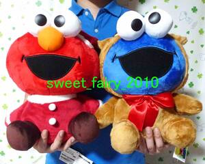  Sesame Street *BIG! large Elmo & Cookie Monster soft toy / sun taBIG / all 2 kind set / pretty / outside fixed form postage 710 jpy!