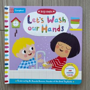 英語絵本 しかけ絵本 let’s wash your hands