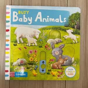 英語絵本 しかけ絵本 busy baby animals
