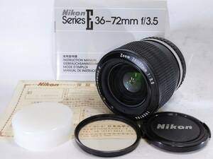 【外観新同級・光学美品／動作確認済】 ニコン Nikon LENS SERIES E Zoom 36-72mm f 3.5 素晴らしいコンディションのズームレンズ！ #1142