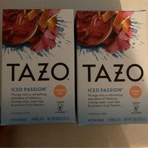 Tazo アイス パッション ハーブティー ティーバッグ 6回分 (48杯分) 2
