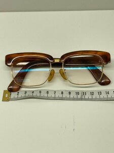 【9】K18 べっ甲 べっこう　鼈甲 メガネ めがね 眼鏡 54.2g