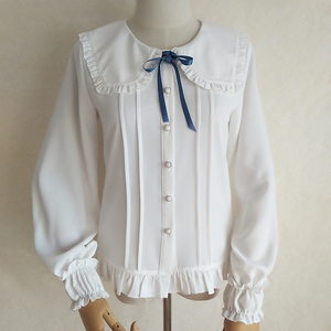  blouse Lolita spring summer autumn lady's long sleeve short sleeves is possible to choose roli.ta frill XS-2XL Lolitaga- Lee .. lovely pretty femi person costume 