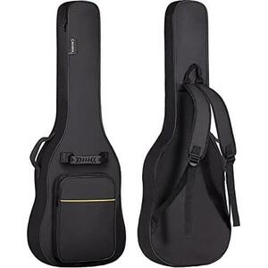 エレキギターケース CAHAYA エレキギターケース 簡単版 軽量 ギター ソフト バッグ 8mmスポンジ 肩掛け 手提げ 大容量ポケット
