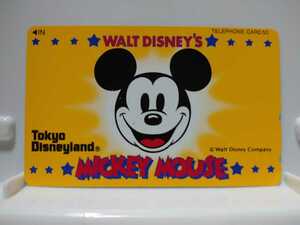 未使用テレカ テレホンカード 50度数 東京ディズニーランド Mickey Mouse ミッキーマウス