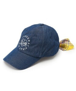  new goods PINK-latte check back ribbon cap navy regular price 2200 jpy 