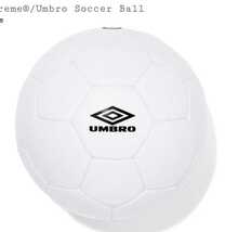 Supreme Umbro Soccer Ball White シュプリーム アンブロ サッカー ボール ホワイト 白　supreme boxlogo ボックスロゴ 5号球 新品未使用品_画像2