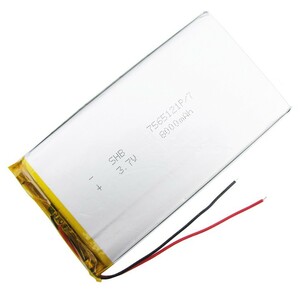 充電式 Li-Poバッテリー 7565121 3.7V 8000mAh リポ ポリマーリチウム電池、保護PCB充電モジュール付き 1個の価格 即納可能