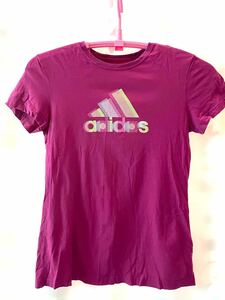 adidas アディダス　マゼンタ　Tシャツ　Mサイズ