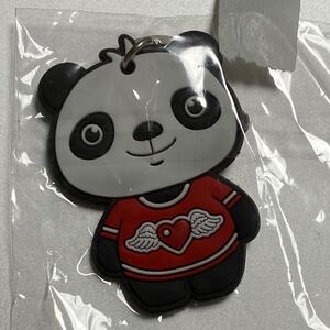 パンダ ラバー キーホルダー キャラクター キーチェーン ストラップ 雑貨 中国