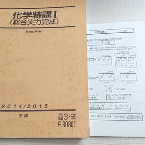 駿台 景安聖士先生 最新年度対応冬期 化学特講Ⅰ テキスト・プリント 東大 医学部 河合塾 駿台 鉄緑会