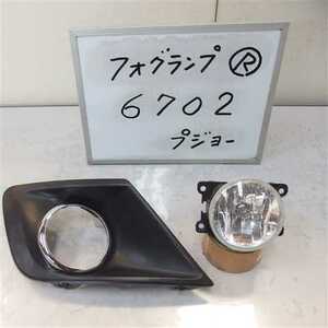  free shipping Heisei era 24 year Peugeot 207 A75F01 fog lamp light right R used prompt decision 