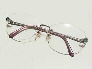 新品　paco rabanne パコラバンヌ　日本製　メガネ　眼鏡　高級感　オシャレ　上品　ツーポイント　軽い　シルバー