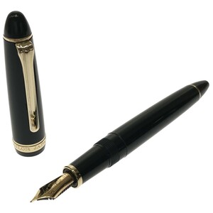 【美品】SAILOR FOUNDED セーラー 1911 万年筆 ブラック ゴールド カートリッジ式 ペン先 14K H-M 日本製 文房具 筆記用具 現状品 J690