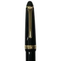 【美品】SAILOR FOUNDED セーラー 1911 万年筆 ブラック ゴールド カートリッジ式 ペン先 14K H-M 日本製 文房具 筆記用具 現状品 J690_画像8