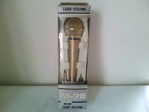  unused goods! retro * Sanyo LEAD-SOUND electrodynamic microphone ro phone M-78