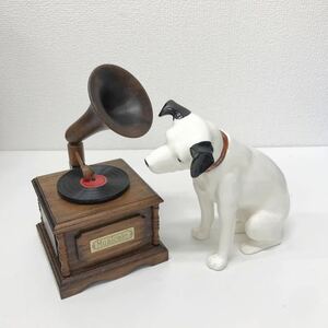 refle* rare! Victor dog music box ornament that time thing retro interior 