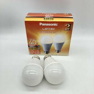 E【2003】Panasonic 40W(形)相当 LED電球 2個セット 点灯確認済 E26口金 電球色 広配光 4.4W 省電力 パナソニック 交換用【450102000066】