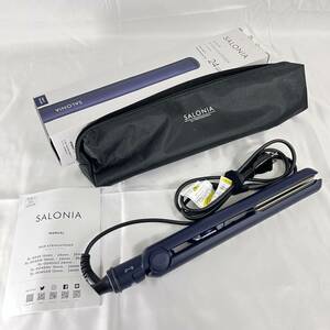 E【2003】SALONIA SL004S-15 ストレートヘアアイロン プレート15mm ブラック【430102000068】2