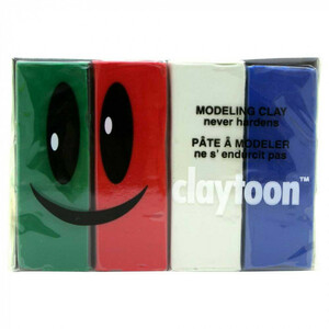 MODELING CLAY(mote ring k Ray ) claytoon(k Ray tone ) color oil clay 4 color collection ( Hori te-) 1Pound 3 piece set 