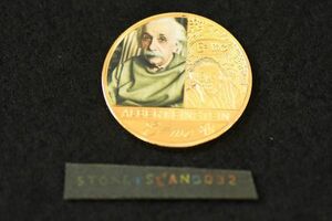 アインシュタイン ゴールドコインレプリカ 物理学者 E=mc2 アルベルト 相対性理論 記念硬貨 金融 コイン レプリカシリーズ ギフト A062