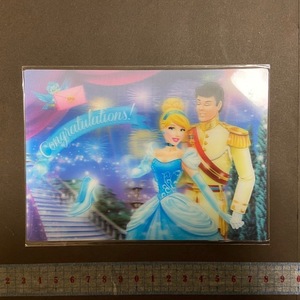 ◆保管品　シンデレラ　プリンスチャーミング　Cinderella　Prince Charming　3Dポストカード　003　飛び出して見える　ディズニー　Disney