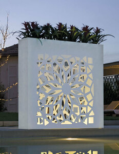  Italy made illumination planter Bloom Bloem aluminium designer's BYSTEEL plant pot pot cover LED lighting bai steel interior 