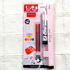 ディズニー ミッキー&ミニー&ドナルド&デイジー 4色ボールペン 新品