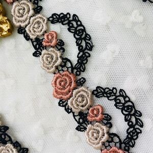 ◆Monfutur◆ケミカルレース幅3.6cm×2m【延長OK】a0056